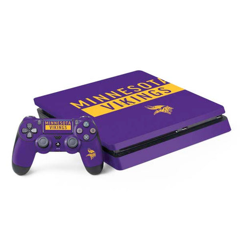 NFL Minnesota Vikings Purple Performance Series PS4 Slim Bundle Skin